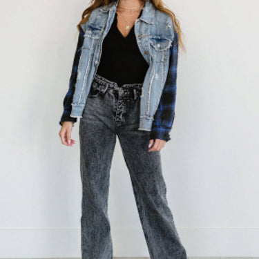 Kancan Fall For You Acid Wash Boyfriend Jeans - LXM Fashion 