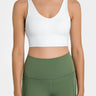 Fashion Collection Crisscross Scoop Neck Sports Bra - LXM Fashion 