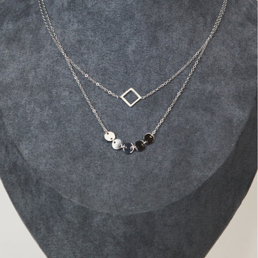 Geometric Layered Necklace - LXM Fashion 