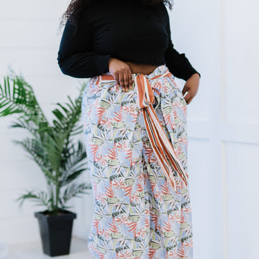 Davi & Dani Island Retreat Palazzo Pants in Pink - LXM Fashion 