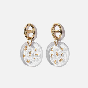 Gold Circular Pendant Earring - LXM Fashion 