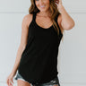 Sew In Love The Simple Life Full Size Run Tank in Black - LXM Fashion 