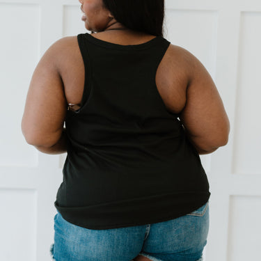 Sew In Love The Simple Life Full Size Run Tank in Black - LXM Fashion 