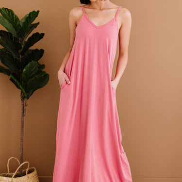 Zenana Beach Vibes Full Size Run Cami Maxi Dress - LXM Fashion 
