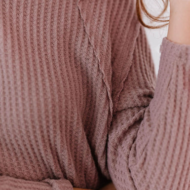 Jodifl Stay Awhile Waffle Knit Tee - LXM Fashion 