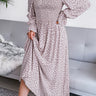 Floral Smocked Flared Sleeve Maxi Dress - LXM Fashion 
