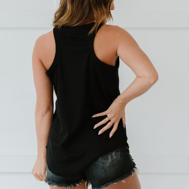 Sew In Love The Simple Life Full Size Run Tank in Black - LXM Fashion 