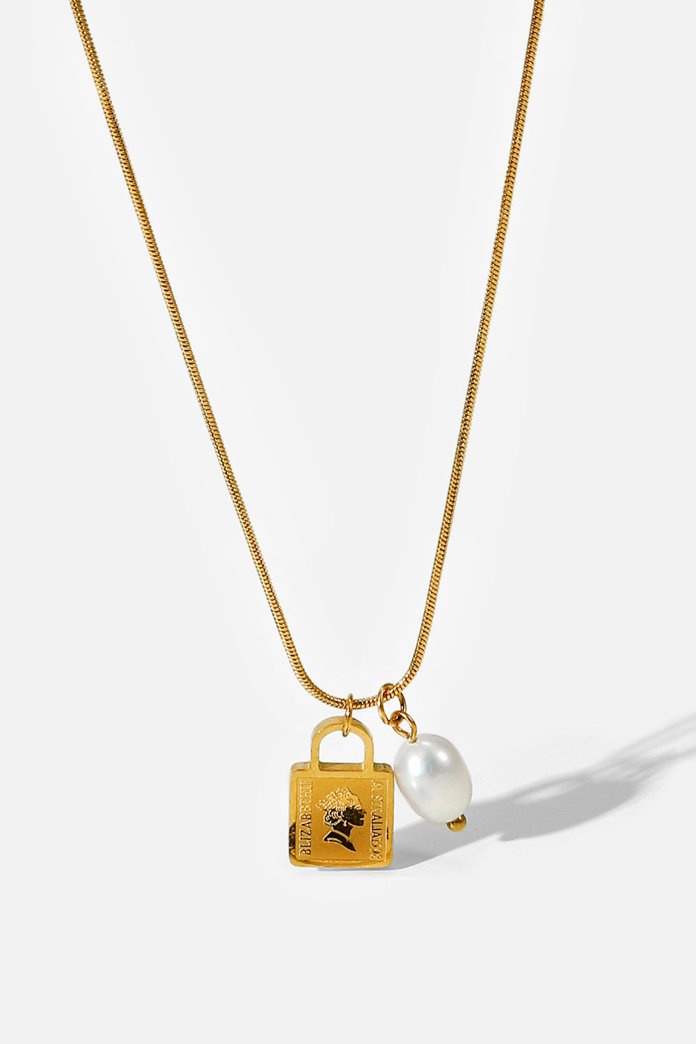 Pearl Lock Pendant Necklace - LXM Fashion 