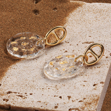 Gold Circular Pendant Earring - LXM Fashion 
