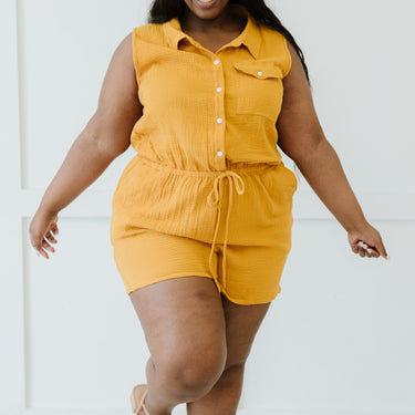 Ninexis My Love Full Size Run Button-Up Romper - LXM Fashion 