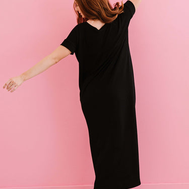 Zenana On the Boardwalk Maxi Tee Shirt Dress - LXM Fashion 
