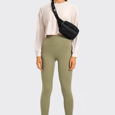 High Rise Crop Fitness Leggings - LXM Fashion 