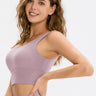 Low-Back Longline Scoop Neck Sports Bra - LXM Fashion 