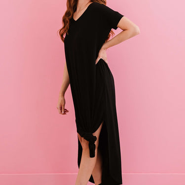 Zenana On the Boardwalk Maxi Tee Shirt Dress - LXM Fashion 