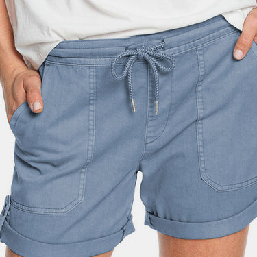Fashion Collection Ruched Pocket Shorts - LXM Fashion 