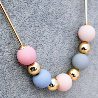 Pastel Beaded Necklace - LXM Fashion 