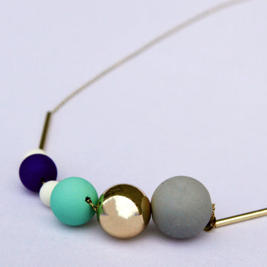 Asymmetrical Beaded Necklace - LXM Fashion 