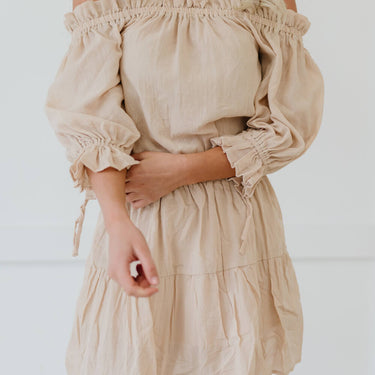 Ninexis Sunny Days Full Size Run Off-Shoulder Dress - LXM Fashion 