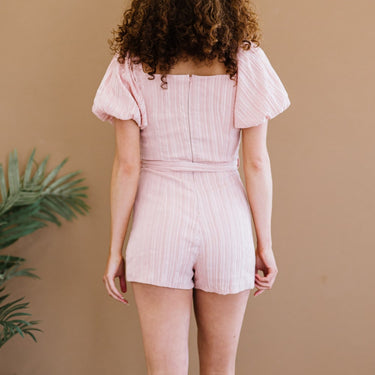 HYFVE Never Grow Up Puff Sleeve Romper - LXM Fashion 